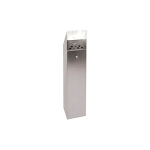 VFM Silver Hooded Top Cigarette Ash Tower Bin - 6.6 Litre VFM Silver Hooded Top Cigarette Ash Tower Bin - 6.6 Litre