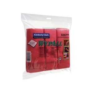 Wypall Microfibre Cloth Red (6 Pack) 8397 Wypall Microfibre Cloth Red (6 Pack) 8397