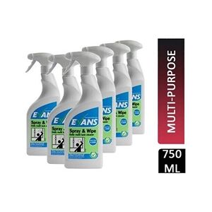 Evans Vanodine Spray & Wipe Daily Multi Task Cleaner 750ml Evans Vanodine Spray & Wipe Daily Multi Task Cleaner 750ml
