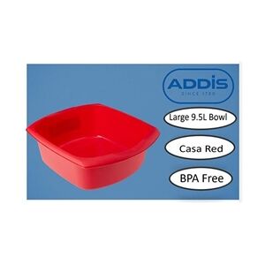 Addis Large Washing Red Bowl 9.5 Litre Addis Large Washing Red Bowl 9.5 Litre