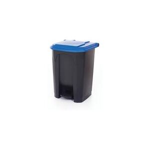 2Work Pedal Bin with Coloured Lid 50L Grey/Blue 380x410x560mm 2W10771 2Work Pedal Bin with Coloured Lid 50L Grey/Blue 380x410x560mm 2W10771