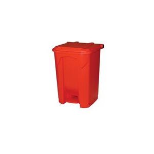 2Work Pedal Bin 50 Litre Red 2W10781 2Work Pedal Bin 50 Litre Red 2W10781