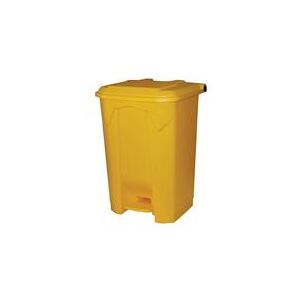 2Work Pedal Bin 80 Litre 410 x 470 x 670mm Yellow 2W10785 2Work Pedal Bin 80 Litre 410 x 470 x 670mm Yellow 2W10785