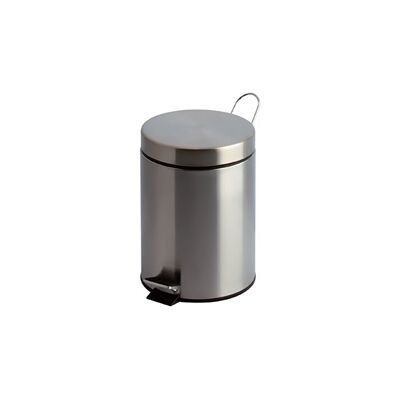 GPC Pedal Bin; 3L; Stainless Steel; Silver GPC Pedal Bin; 3L; Stainless Steel; Silver