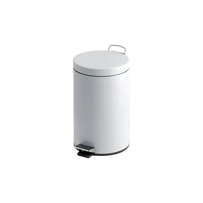 GPC Pedal Bin; 30L; Steel; White GPC Pedal Bin; 30L; Steel; White