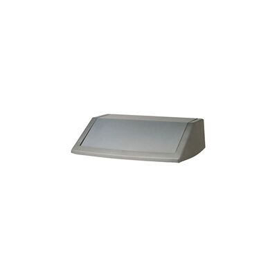 Addis Metallic Grey 60 Litre Flip Top Bin Lid 504895 Addis Metallic Grey 60 Litre Flip Top Bin Lid 504895