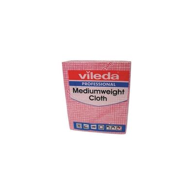 Vileda Medium Weight Cloth Red (10 Pack) 106400 Vileda Medium Weight Cloth Red (10 Pack) 106400