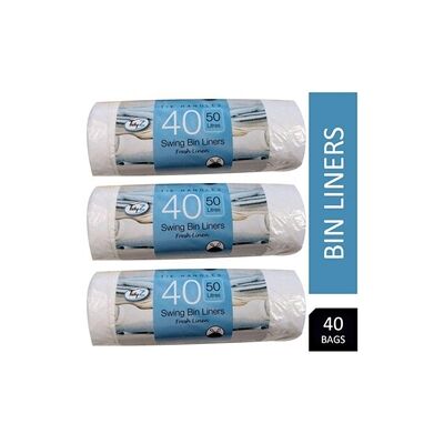 Tidyz Fragranced Jumbo Swing Bin Liners 40's Tidyz Fragranced Jumbo Swing Bin Liners 40's