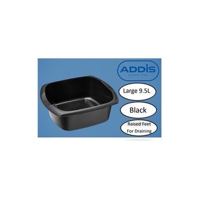 Addis Large Black Washing Bowl - 9.5L - Kitchen Addis Large Black Washing Bowl - 9.5L - Kitchen