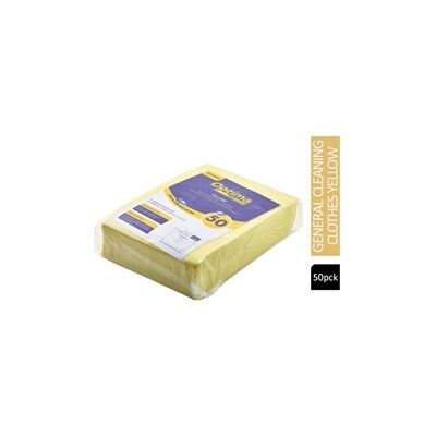 Janit-X Multi Purpose 35gsm Non Woven Yellow Cloths 50's Janit-X Multi Purpose 35gsm Non Woven Yellow Cloths 50's