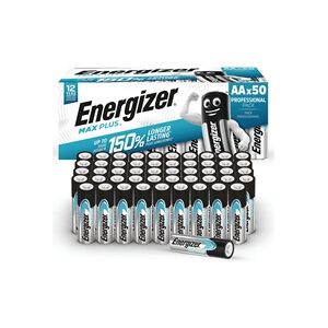 Energizer Max Plus AA Alkaline Batteries (Pack of 50) E303865500 Energizer Max Plus AA Alkaline Batteries (Pack of 50) E303865500