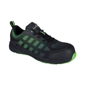 Portwest Composite Textile Trainer S1PS FO SR 47 Blk/Green Portwest Composite Textile Trainer S1PS FO SR 47 Blk/Green