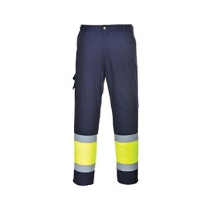 Portwest Hi Vis Contrast Class 1 Service Trousers XL Yellow/Navy Tall Portwest Hi Vis Contrast Class 1 Service Trousers XL Yellow/Navy Tall