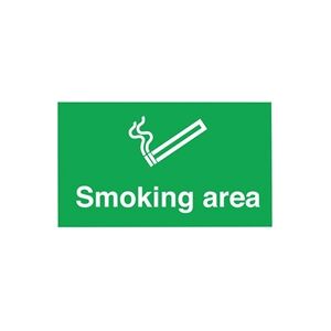 Unbranded Safety Sign Smoking Area 300x500mm PVC Unbranded Safety Sign Smoking Area 300x500mm PVC