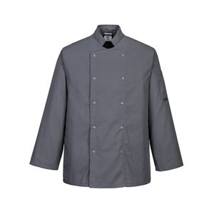 Portwest Suffolk Chefs Jacket L/S M Slate Gry Portwest Suffolk Chefs Jacket L/S M Slate Gry