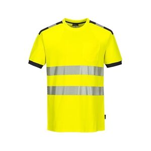 Portwest PW3 Hi Vis Cotton Comfort T-Shirt S/S XL Yellow/Gry Portwest PW3 Hi Vis Cotton Comfort T-Shirt S/S XL Yellow/Gry