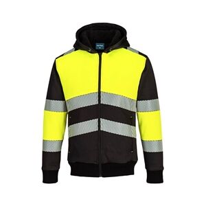 Portwest PW3 Zipped Class 1 Winter Hoodie 3XL Yellow/Blk Portwest PW3 Zipped Class 1 Winter Hoodie 3XL Yellow/Blk