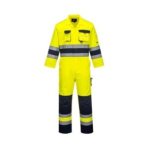 Portwest Nantes Hi Vis Contrast Work Coverall 3XL Yellow/Navy Portwest Nantes Hi Vis Contrast Work Coverall 3XL Yellow/Navy
