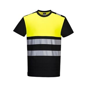 Portwest PW3 Hi Vis Cotton Comfort Class 1 T-Shirt S/S XS Blk/Yellow Portwest PW3 Hi Vis Cotton Comfort Class 1 T-Shirt S/S XS Blk/Yellow