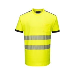 Portwest PW3 Hi Vis Cotton Comfort T-Shirt S/S 2XL Yellow/Blk Portwest PW3 Hi Vis Cotton Comfort T-Shirt S/S 2XL Yellow/Blk