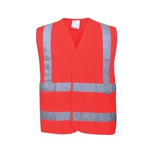 Unbranded Hi-Vis Two Band & Brace Vest (Red) LXL Unbranded Hi-Vis Two Band & Brace Vest (Red) LXL