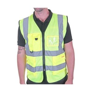 Beeswift Executive Mesh Waistcoat Saturn Yellow 4XL Beeswift Executive Mesh Waistcoat Saturn Yellow 4XL