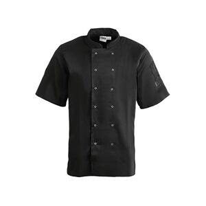 Whites Chefs Clothing Whites Vegas Unisex Chef Jacket Short Sleeve Black XL Whites Chefs Clothing Whites Vegas Unisex Chef Jacket Short Sleeve Black XL
