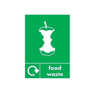 Unbranded A5 Sign Self Adhesive Food Waste (Pack of 5) Y7321010 Unbranded A5 Sign Self Adhesive Food Waste (Pack of 5) Y7321010