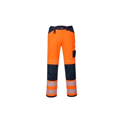 Portwest PW3 Hi Vis Work Trousers 32 Orange/Navy Short Portwest PW3 Hi Vis Work Trousers 32 Orange/Navy Short