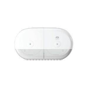 Tork T9 SmartOne Twin Mini Toilet Paper Dispenser White Tork T9 SmartOne Twin Mini Toilet Paper Dispenser White