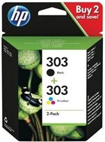 HP 303 Original Ink Cartridge 4-ml Black/Tri-color 3YM92AE