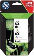 HP 62 2-pack Black/Tri-colour Original Ink Cartridges (N9J71AE)