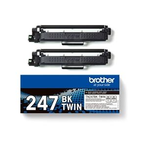 Brother TN-247BKTWIN Toner Cartridge Twin Pack High Yield Black Brother TN-247BKTWIN Toner Cartridge Twin Pack High Yield Black