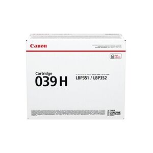 Canon 039H Toner Cartridge High Yield Black 0288C001 Canon 039H Toner Cartridge High Yield Black 0288C001
