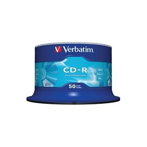 Verbatim CD-R 700MB/80minutes 52X Spindle (50 Pack) Verbatim CD-R 700MB/80minutes 52X Spindle (50 Pack)