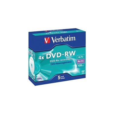 Verbatim DVD-RW 4X 4.7GB (5 Pack) Verbatim DVD-RW 4X 4.7GB (5 Pack)