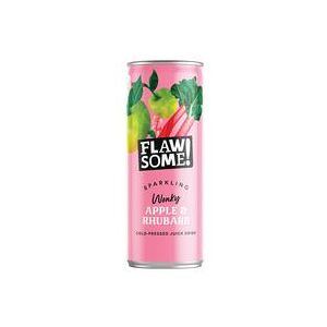 Flawsome Apple + Rhubarb Can 250ml (Pack of 24) 187274 Flawsome Apple + Rhubarb Can 250ml (Pack of 24) 187274