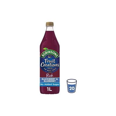 Robinsons - Fruit Creations Blackberry & Blueberry Squash - 1L Robinsons - Fruit Creations Blackberry & Blueberry Squash - 1L