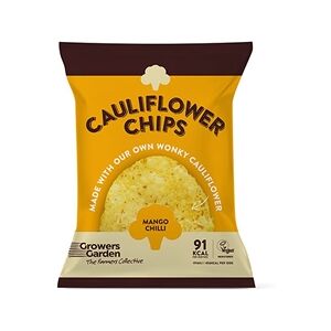 12 Pack Growers Garden Cauliflower Crisps with Mango Chilli 84g 12 Pack Growers Garden Cauliflower Crisps with Mango Chilli 84g