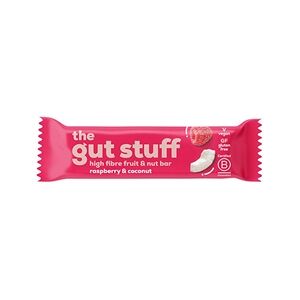 The Gut Stuff Raspberry & Coconut High Fibre Fruit & Nut Bar 35g Pk 12 The Gut Stuff Raspberry & Coconut High Fibre Fruit & Nut Bar 35g Pk 12