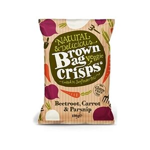 10 Pack Brown Bag Crisps Veggie Crisps 120g 10 Pack Brown Bag Crisps Veggie Crisps 120g