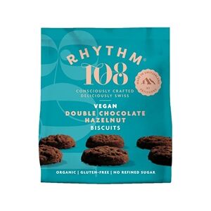 RHYTHM108 8 Pack Rhythm 108 Organic Tea Biscuit - Double Chocolate Hazelnut RHYTHM108 8 Pack Rhythm 108 Organic Tea Biscuit - Double Chocolate Hazelnut