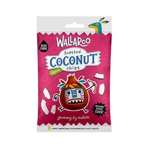 10 Pack Wallaroo Organic Toasted Organic Coconut Chips 30g 10 Pack Wallaroo Organic Toasted Organic Coconut Chips 30g