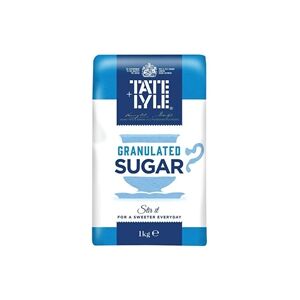 Tate & Lyle Granulated Sugar - white, 1kg, pack of 15 - sugar Tate & Lyle Granulated Sugar - white, 1kg, pack of 15 - sugar