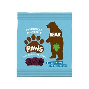 BEAR Paws Fruit Shapes Arctic Raspberry & Blueberry 20g (18 Pack) BEAR Paws Fruit Shapes Arctic Raspberry & Blueberry 20g (18 Pack)