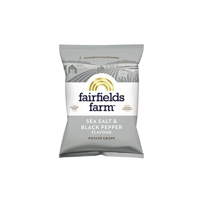 36 Pack Fairfields Farm Crisps Salt & Black Pepper Crisps 40g 36 Pack Fairfields Farm Crisps Salt & Black Pepper Crisps 40g