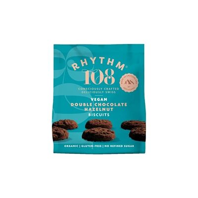 RHYTHM108 8 Pack Rhythm 108 Organic Tea Biscuit - Double Chocolate Hazelnut RHYTHM108 8 Pack Rhythm 108 Organic Tea Biscuit - Double Chocolate Hazelnut