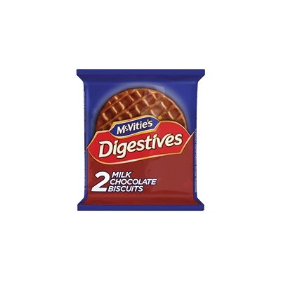 McVities Milk Chocolate Digestives - 2 Packs - 33g Each McVities Milk Chocolate Digestives - 2 Packs - 33g Each