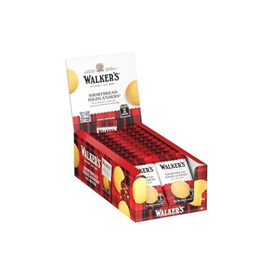 Walkers Shortbread Twin Pack Highlander Traditional Pure Butter 18x40g Walkers Shortbread Twin Pack Highlander Traditional Pure Butter 18x40g