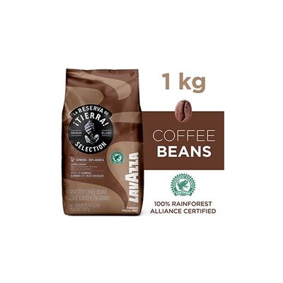 Lavazza Tierra Coffee Beans - Arabica, Medium Roast, 1kg Lavazza Tierra Coffee Beans - Arabica, Medium Roast, 1kg